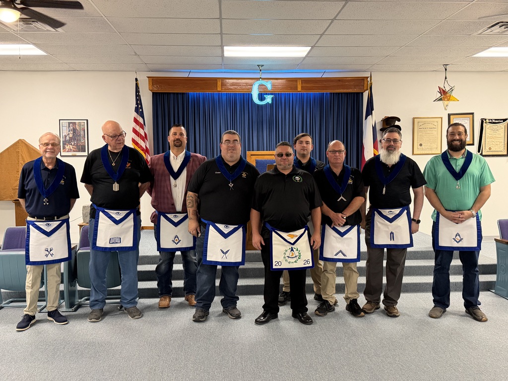 Burkburnett Lodge No. 1027 officers, Masonic Year 2026–2027